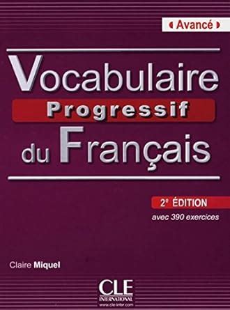 Amazon Vocabulaire Progressif Du Fran Ais Niveau Avanc Me