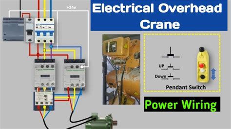 Electrical Hoist Crane Power Wiring With Contactor Electrical