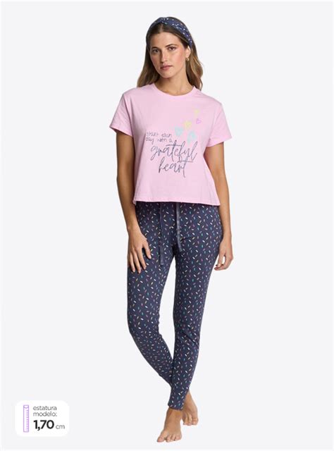 Ripley Conjunto Pijama Print Index Para Mujer