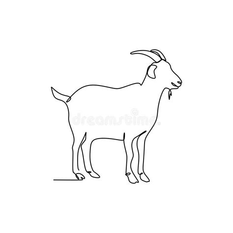 Drawing a Continuous Line of Sheep Stock Vector - Illustration of wool ...