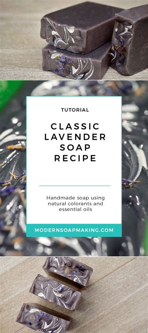 Tutorial Natural Classic Lavender Soap Recipe