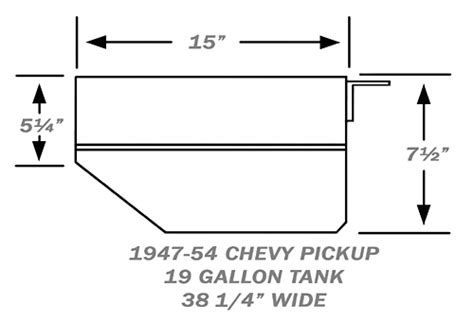 1947 53 Chevy Gmc Truck Aluminum Fuel Gas Tank Combo Kit 19 Gallon