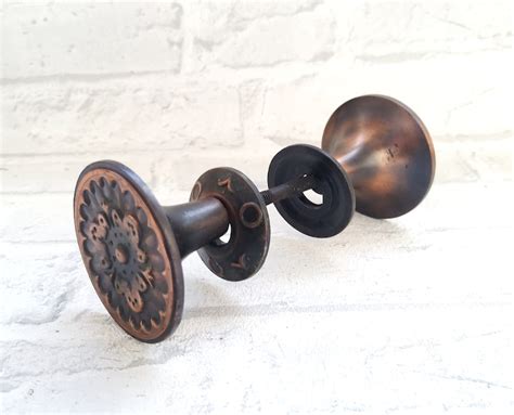 Vintage Door Knob Copper Doorknob Copper Door Handles Metal - Etsy