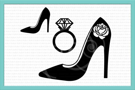 Printable High Heel Stencil