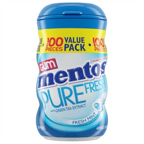 Mentos Pure Fresh Sugar Free Fresh Mint Flavor Chewing Gum 100 Pc Kroger