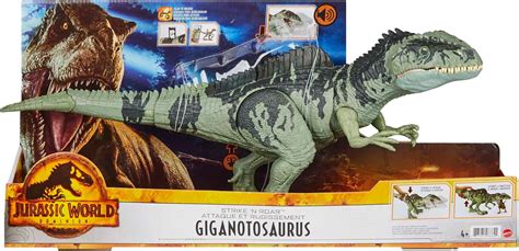 Jurassic World Dominion Juguete De Dinosaurio De Strike N Roar Giganotosaurus Figura De Acción