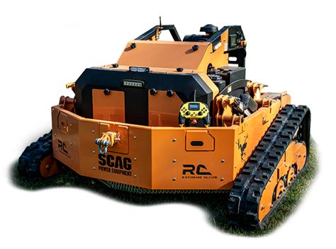 scag rc extreme slope mower barkers equipment