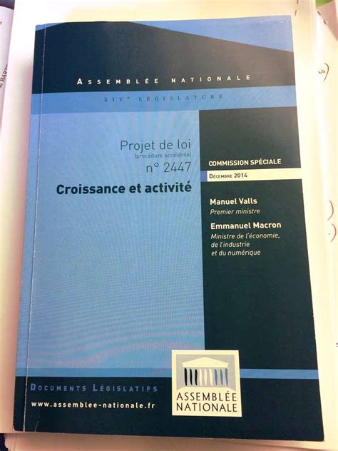 Projet De Loi De Croissance Et D ActivitÉ Dite Macron