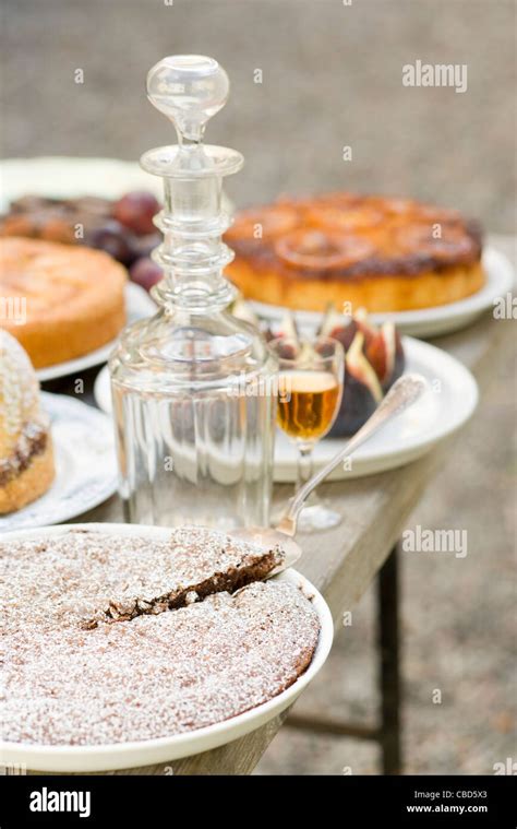 Desserts on table Stock Photo - Alamy