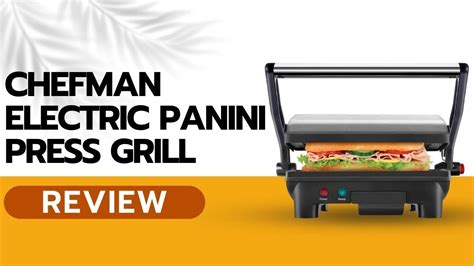 Chefman Electric Panini Press Grill Rj Review Youtube