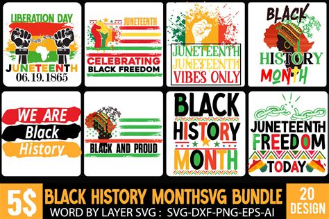 Black History Month Svg Bundle Juneteenth Svg Bundle By Rana Creative