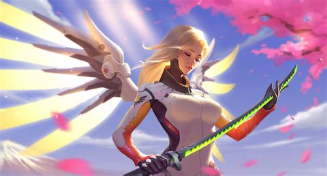 Overwatch Mercy Animated Live Wallpaper - 1600x865 - Download HD ...