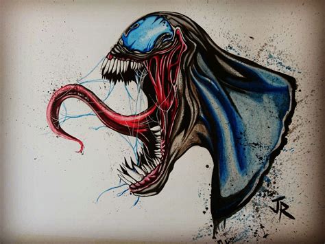 Venom Watercolor By Jr Portraits Venon