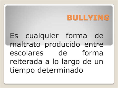 Bullying Power Point Ppt