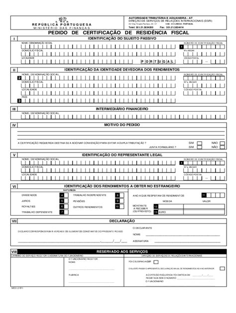 Preench Vel Dispon Vel Certificado De Residncia Fiscal Certificate Of