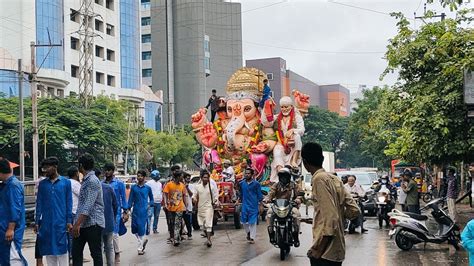 Ganesh Shobha Yatra Ganesh Nimajjanam In Tank Bund Ganesh Immersion