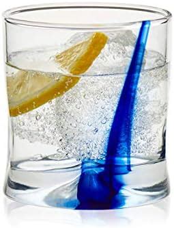 Libbey Blue Ribbon Impressions Rocks Glasses Ounce Set Of