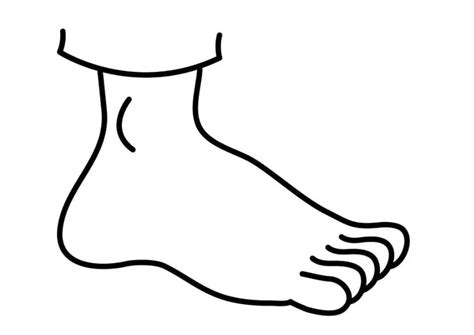 Desenho De Um Pé Para Colorir - Desenhos de Pé 1 para Colorir e Imprimir - ColorirOnline.Com
