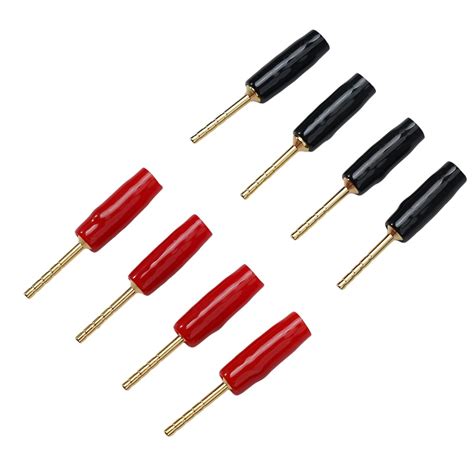 Gold Plated Mm Banana Plug Set For Enhanced Durability And Performance