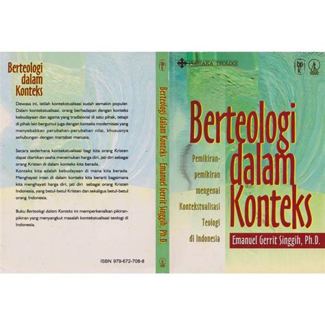 Jual Berteologi Dalam Konteks Kontekstualisasi Teologi Di Indonesia