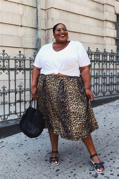 Saia Midi Plus Size Modelos E Looks Magn Ficos