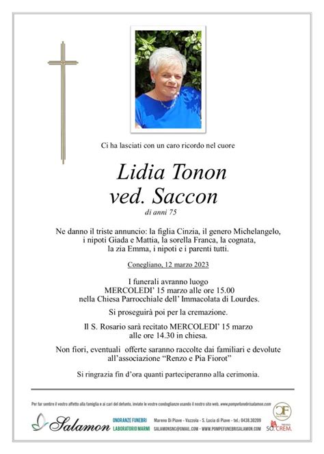 Tonon Lidia Onoranze Funebri Salamon