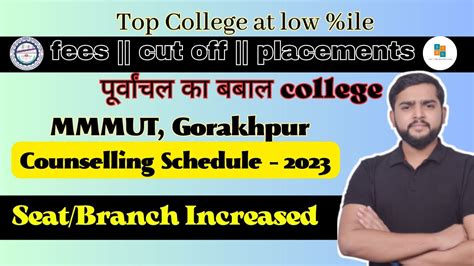 Mmmut Gorakhpur Registration Schedule Out Mmmut Fees Cut Off