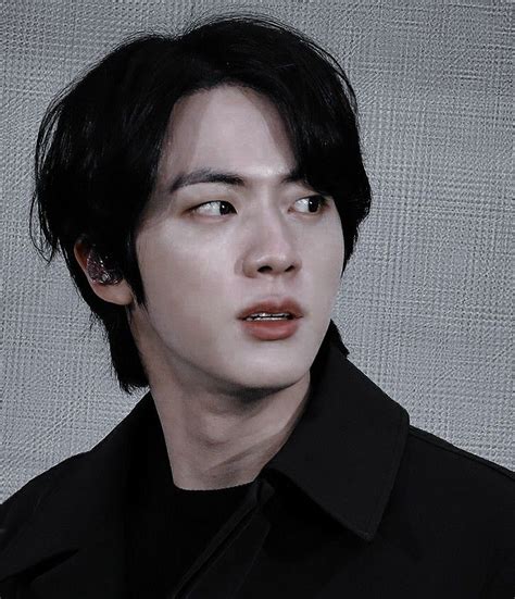 𝑺𝒆𝒐𝒌𝒋𝒊𝒏 𝑩𝑻𝑺 Seokjin Jin Photo Long Black Hair