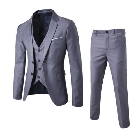 Conjunto Cl Sico De Piezas Para Hombre Traje De Boda Ajustado