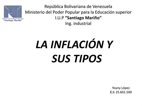 Mapa Conceptual Inflación Ppt