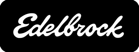 Edelbrock Logo Black and White – Brands Logos