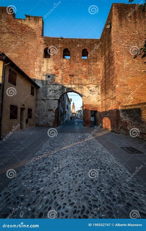 The Walls Of Castelfranco Veneto Were Built In The Middle Ages By The