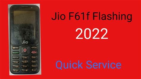 How To Flash Jio F61f Jio Flashing 2022 Jio F61f Flashing Latest