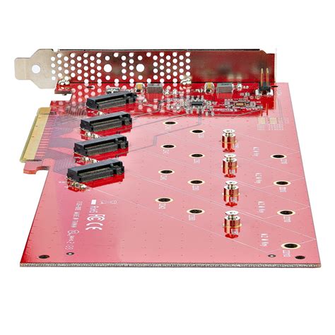 Quad Slot M For Nvme Pcie X Adapter Card With Split Function Add