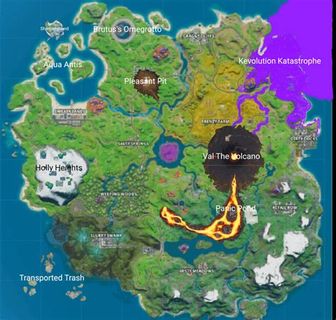 Fortnite Chapter 2 Season 8 Late Season Map Concept I Moved Wailing Woods So Steamy Stacks