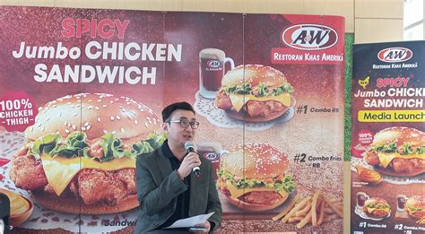 Aandw Indonesia Hadirkan Spicy Jumbo Chicken Sandwich Dengan 100 Persen Daging Paha