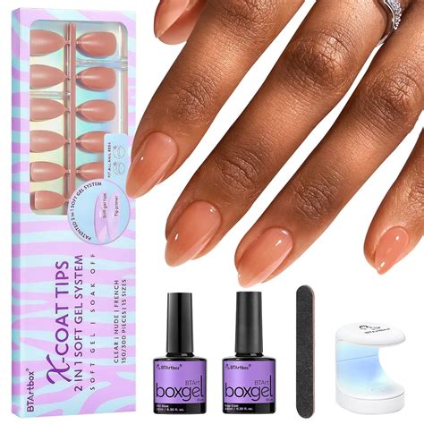 Amazon Gel Nail Kit BTArtbox Soft Gel Nail Tips And Glue Gel Kit