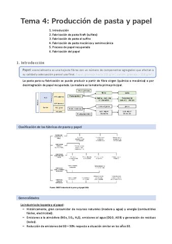 Tema Produccion De Pasta Y Papel Pdf