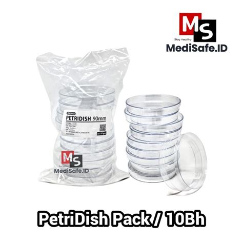 Jual Petridish Mm Onemed Plastik Cawan Petri Isi Pcs Shopee