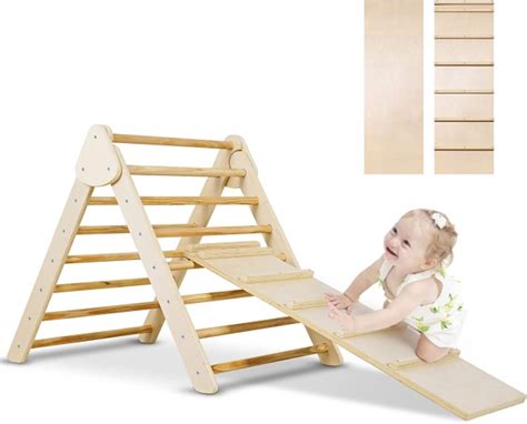 Rent Baby Gear INCLUDING Pikler Triangle Montessori Climber With Ramp