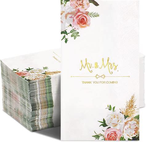 Amazon Wedding Napkins Mr And Mrs Napkins For Wedding Reception