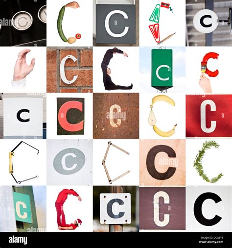 Collage Of Letter C Stock Photo Alamy