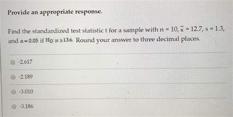 Solved Provide An Appropriate Response Find The