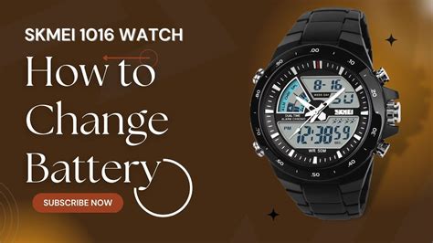 How To Change Wrist Watch Battery Skmei Analog Digital Watch