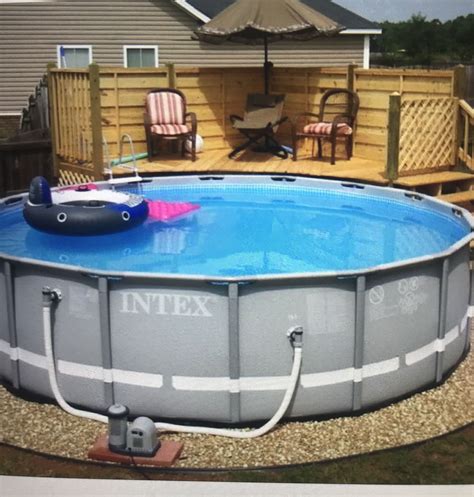 DIY Above Ground Swimming Pool in Backyard