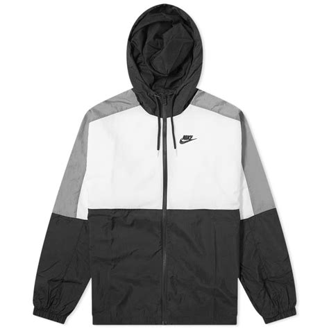 Nike Colourblock Retro Woven Jacket Black, White & Grey | END. (US)