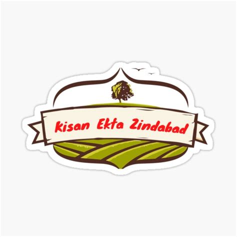 Kisan Ekta Zindabad Sticker For Sale By Digitalsantino Redbubble