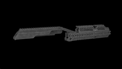 Zenit B30 B31c Handguard With B33 Dustcover Alpha Ak Combination 3d Model Collection Cgtrader