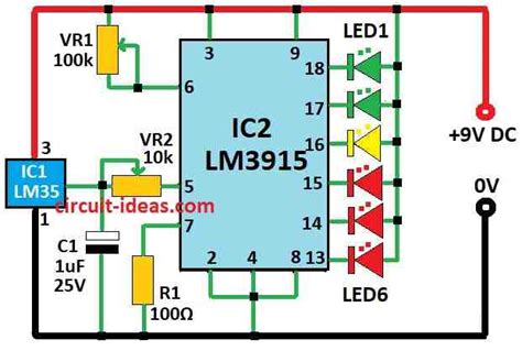 Simple Temperature Meter Circuit Circuit Ideas For You