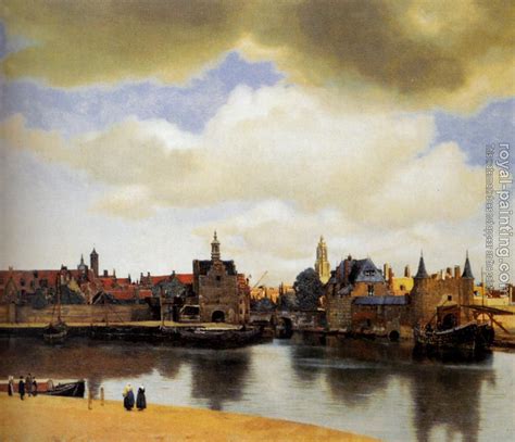 View on Delft II by Johannes Vermeer | Oil Painting Reproduction